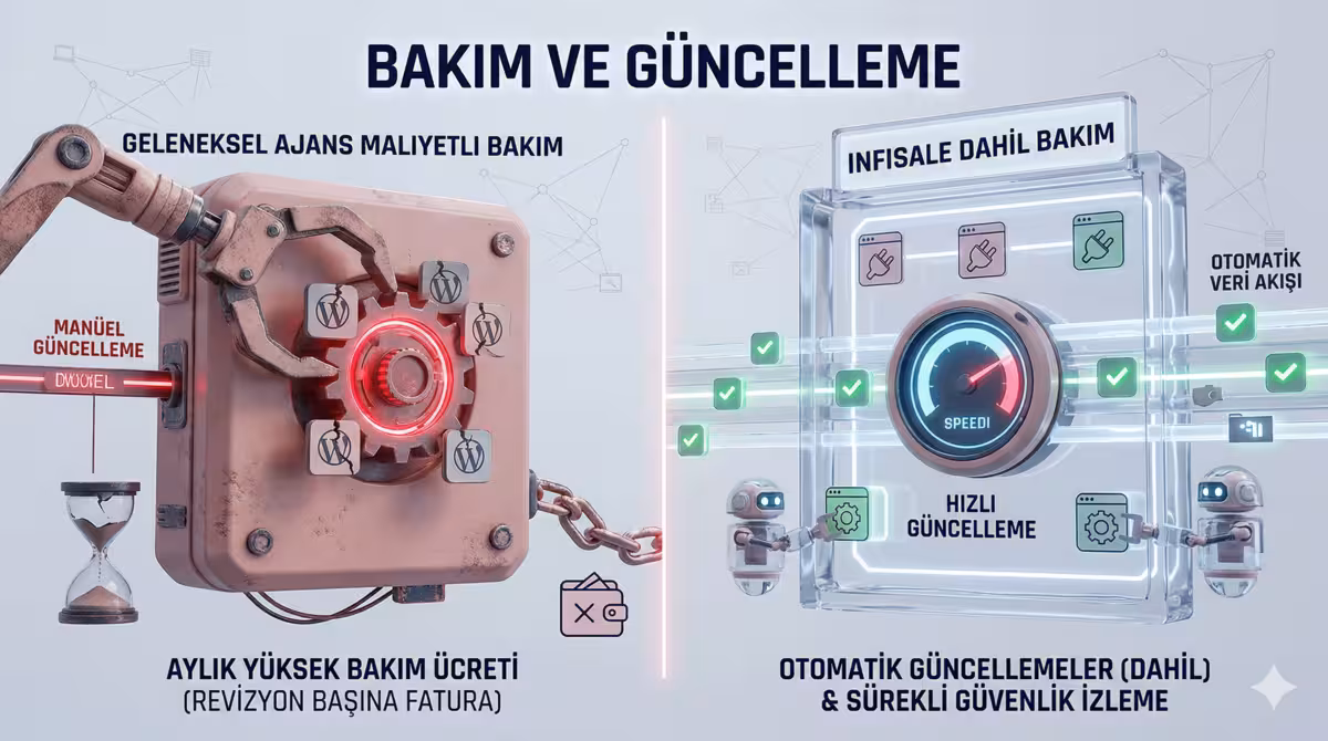 Web sitesi bakım ve güncelleme süreçleri